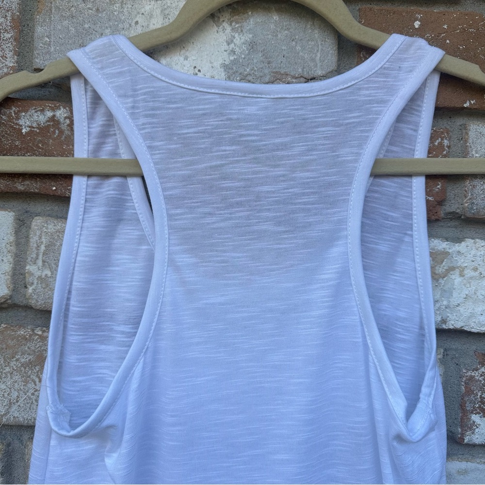 Decree White Razor Back Tank Top - Picture 10 of 10